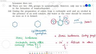 Give plausible explanation for each of the followingi Cyclohexanone forms cyanohydrin in good [upl. by Gratiana]