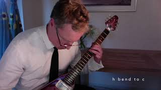 Addicted To Love by Robert Palmer Eddie Martinez  Guitar Tutorial  Dommenget Flying V [upl. by Kinom]