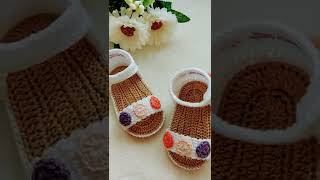 🌷Hermosas Sandalias a crochet para bebe 🧶 [upl. by Papageno744]