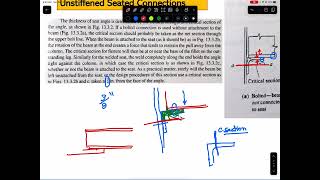 Unstiffened Seated Connections [upl. by Kraul]