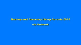 Acronis Backup and Recovery network 2022 [upl. by Arrimat]