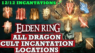 ALL Dragon Cult Incantation Locations HOW TO Get Lightning Incantations  Elden Ring Walkthrough [upl. by Barren]