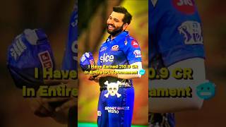 Rohit Sharma की कमाई 😯 Rohit sharma Edits 💀 rohitsharma shorts short sporteditzz ipl2025 ipl [upl. by Maggie]