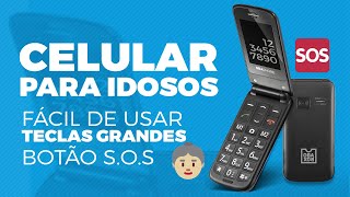 SeniorPhone Flip  Celular para Idosos  Telefone para Idoso com SOS  Original Obabox [upl. by Nahpets]