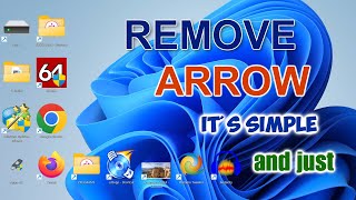 ✨How to Remove all Arrows from Desktop Shortcuts With one Click  Windows 11 \10 \81 [upl. by Annoek]