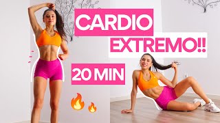 20 min ejercicios MUUYYY INTENSOS para QUEMAR GRASA en casa CARDIO HIIT – full body – ILI LIFE [upl. by Sulrac207]