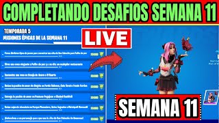 🔴COMO COMPLETAR MISIONES EPICAS SEMANA 11 💂‍♀️  TODAS LAS MONEDAS SEMANA 11 FORTNITE TEMPORADA 5 [upl. by Quenby]