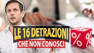 Le 16 DETRAZIONI FISCALI che nessuno conosce  Avv Angelo Greco [upl. by Ellesig]