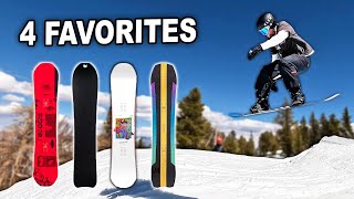 My 4 Favorite Snowboards  Recap amp Review [upl. by Aiak]