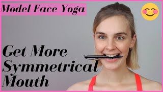 Symmetrical Smile  Face Exercises  Model Face Yoga  AnnaVeronika [upl. by Anura140]