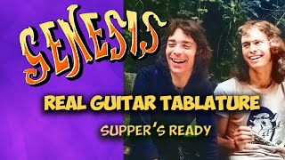 Genesiss “Supper’s Ready” Lovers Leap  Guitar Tab [upl. by Suravaj428]