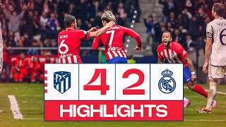 HIGHLIGHTS  ATLÉTICO DE MADRID 42 REAL MADRID  COPA DEL REY [upl. by Nov]