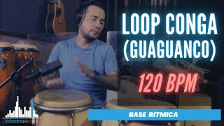 Loop Salsa Guaguancó Congas 120 Bpm  Backing track Play alone [upl. by Kaye]