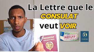 Le consulat veut voir cette Lettre de Motivation pour te donner le visa  Exemplaire de lettre [upl. by Nellaf]