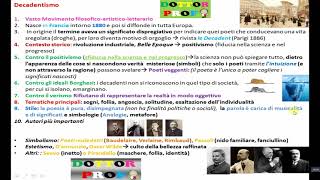 📗 IL DECADENTISMO letteratura riassunto semplice per scuola media [upl. by Locklin]