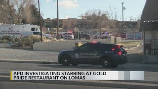 1 injured after stabbing at Golden Pride restaurant on Lomas [upl. by Hsetim545]