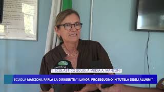 SCUOLA MANZONI PARLA LA DIRIGENTE quotI LAVORI PROSEGUONO IN TUTELA DEGLI ALUNNIquot [upl. by Nylzaj]