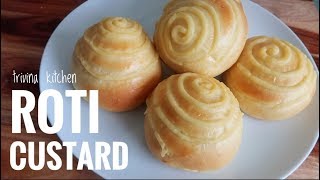 ROTI MANIS ISI VLA VANILLA  CUSTARD BUNS  Trivina Kitchen [upl. by Etteinotna904]