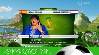 Jolanda komentuje Mistrovství světa ve fotbale [upl. by Malena]