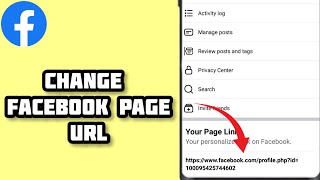 How To CHANGE Facebook Page Url [upl. by Oiluarb117]