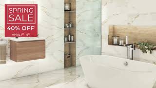 Porcelanosa USA  Spring Sale 2022  Bathroom [upl. by Zed]