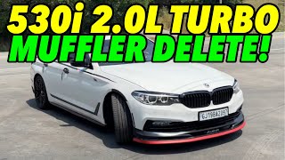 2018 BMW 530i 20L Turbo w MUFFLER DELETE [upl. by Alekat]