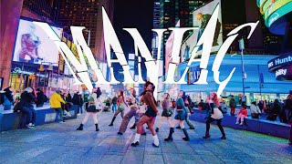 KPOP IN PUBLIC NYC  TIMES SQUARE VIVIZ 비비지  MANIAC Dance Cover by OFFBRND [upl. by Rori]