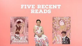 Five Recent Reads Romance Books Recommendations [upl. by Leonteen]