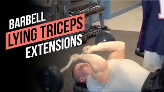 How to Do Barbell Lying Triceps Extensions for Best Results [upl. by Handal]