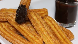 Eggless Churros Easy Recipe  Churros With Chocolate Sauce  How to make Churros  Kanaks Kitchen [upl. by Quenby]