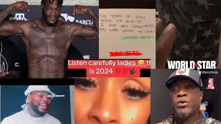 DEONTAY WILDER SMASHES BROTHERS WIFEMEN NOT CHECKING FOR WOMEN  WOMAN LEARNS KEY TO MEN [upl. by Oznofla]