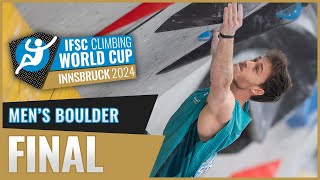 Mens Boulder final  Innsbruck 2024 [upl. by Karney187]