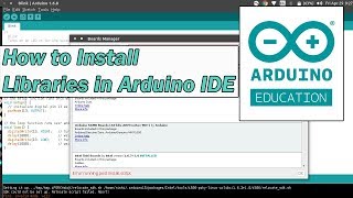 How to install Libraries in Arduino IDE by Manmohan Pal [upl. by Nylaehs112]