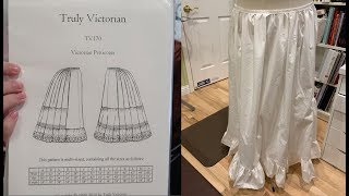 Review  Truly Victorian TV170 Victorian Petticoats Pattern [upl. by Angel]