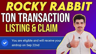 Rocky rabbit ton transaction live process new update  rocky rabbit listing and withdrawal update [upl. by Reo]