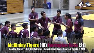 McKinley JV Tigers Volleyball quotvsquot Farrington Governors 2019 [upl. by Anital]