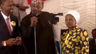 This cucu celina got uhuru laughing crazy at joseph kamaru burial service please subscribe to the [upl. by Aronel]