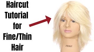 PERFECT Layers for Thin or Fine Hair  TheSalonGuy [upl. by Scevor]