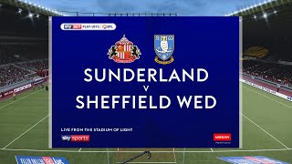 Sunderland v Sheffield Wednesday  PES 2021  Replaying the playoff semifinal 1st leg [upl. by Jordon715]