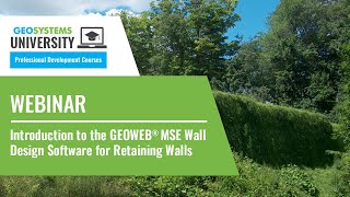 Designing Retaining Walls with the GEOWEB® MSE Wall Design Software [upl. by Rocca]