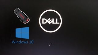 DELL  How to install Windows 10 from USB  NETVN [upl. by Airotnahs981]