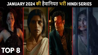 Top 8 Superbest Crime Thriller Hindi Web Series January 2024 [upl. by Mulford]