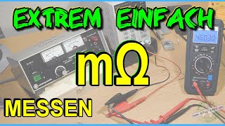 Milliohm messen in 10 Sekunden  EXTREM EINFACH u GENAU  Milliohmmeter Selbstbau  DIY  Tutorial [upl. by Moorish]