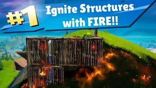 Ignite Structures with Fire  Fortnite Challenge [upl. by Neggem425]