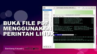 Cara Buka File PDF menggunakan Terminal Linux  How to open a PDF file from terminal in Linux [upl. by Artek57]