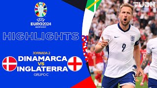 HIGHLIGHTS  Dinamarca vs Inglaterra  UEFA EURO 2024  J2  TUDN [upl. by Will]