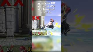 Who Can KO Mario at 0 on Temple  Part 3 [upl. by Pitchford]