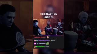 HER REACTION LOOOL destiny2 [upl. by Enilauqcaj]