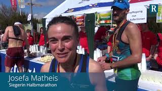 Marathon Deutsche Weinstraße Beim Zieleinlauf in Bockenheim [upl. by Ayhtak977]