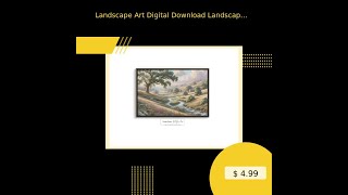 Landscape Art Digital Download Landscape Wall Art quotEnchanting Countryside Bliss Digital Art Inst [upl. by Aikmat100]